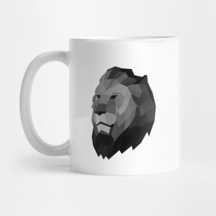 Grey Lion Head Mug